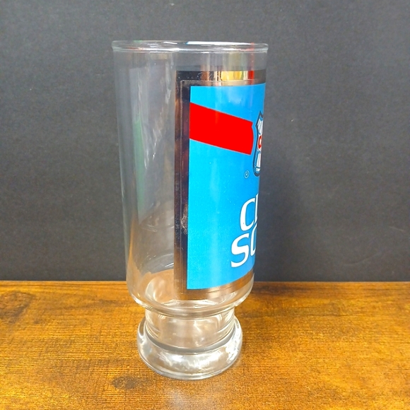 VTG Canada Dry - Club Soda Tumbler Footed Advertising Glass - 6.5" Tall - Picture 2 of 5